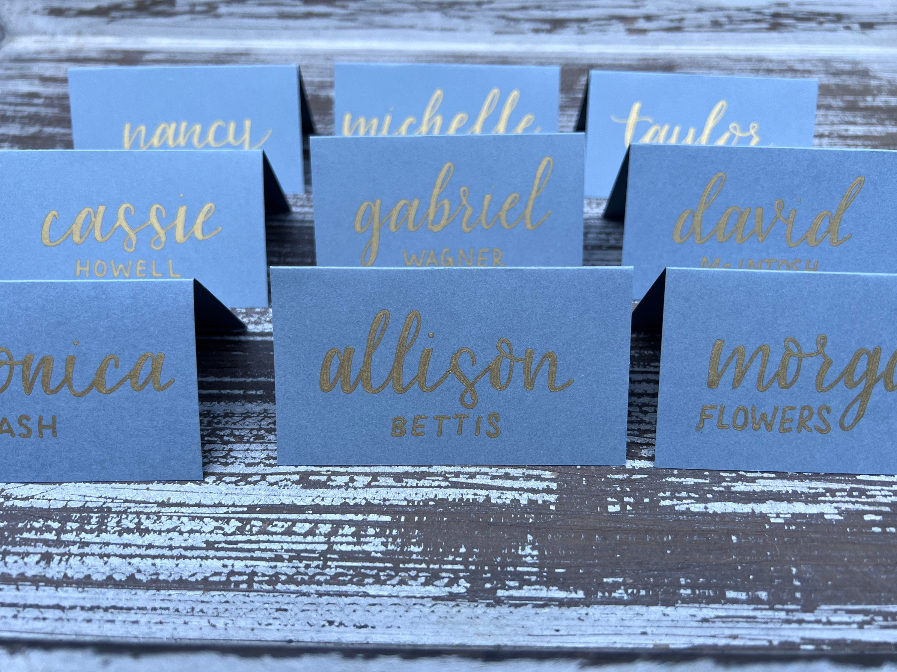 Hand Lettered Place Cards Calligraphy Place Cards Wedding Table Cards