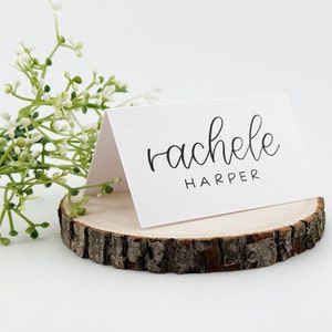 Hand Lettered Place Cards | Calligraphy Place Cards | Wedding Table Cards | Wedding Table Tents | Wedding Table Decor | Escort Cards