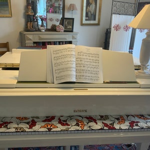 Piano/digitale en akoestische toetsenbordbeschermer/Wax katoenen hoes/dikke zwarte canvas voering/muziek woonkamer/interieur/pianopad