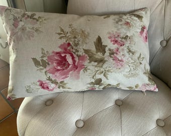 2 Federe per cuscino in chenille beige, 40 x 40 cm, con design