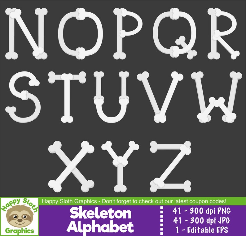 Skeleton Clipart Set Personal and Commercial Use Vector - Etsy