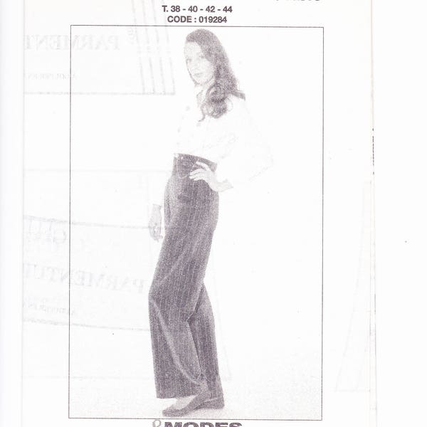 patron modes et travaux pantalon nov 2007