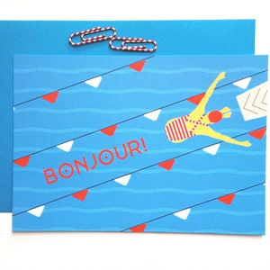 "The Dive" Card / Hello Card / Summer Card / Holiday Card / Postcard / Printed Cards