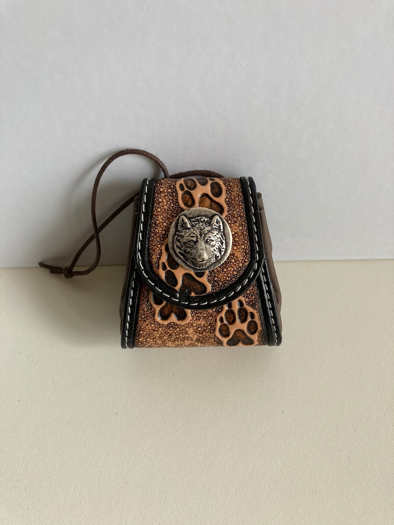 leather coin holder pushed back with various patterns Stock exchange