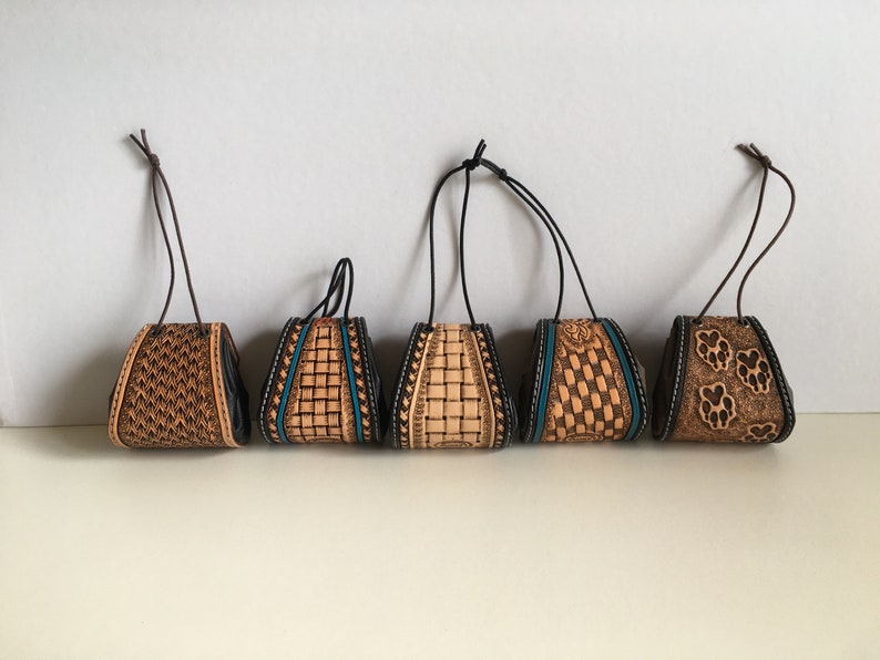 leather coin holder pushed back with various patterns Stock exchange