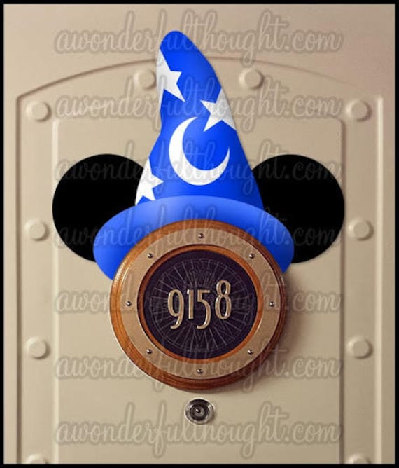 Sorcerer Hat Disney Cruise Door Magnet 