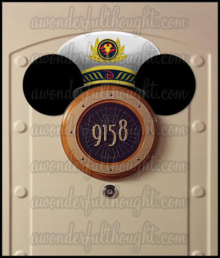 Stateroom Mickey Ears Captain Hat 