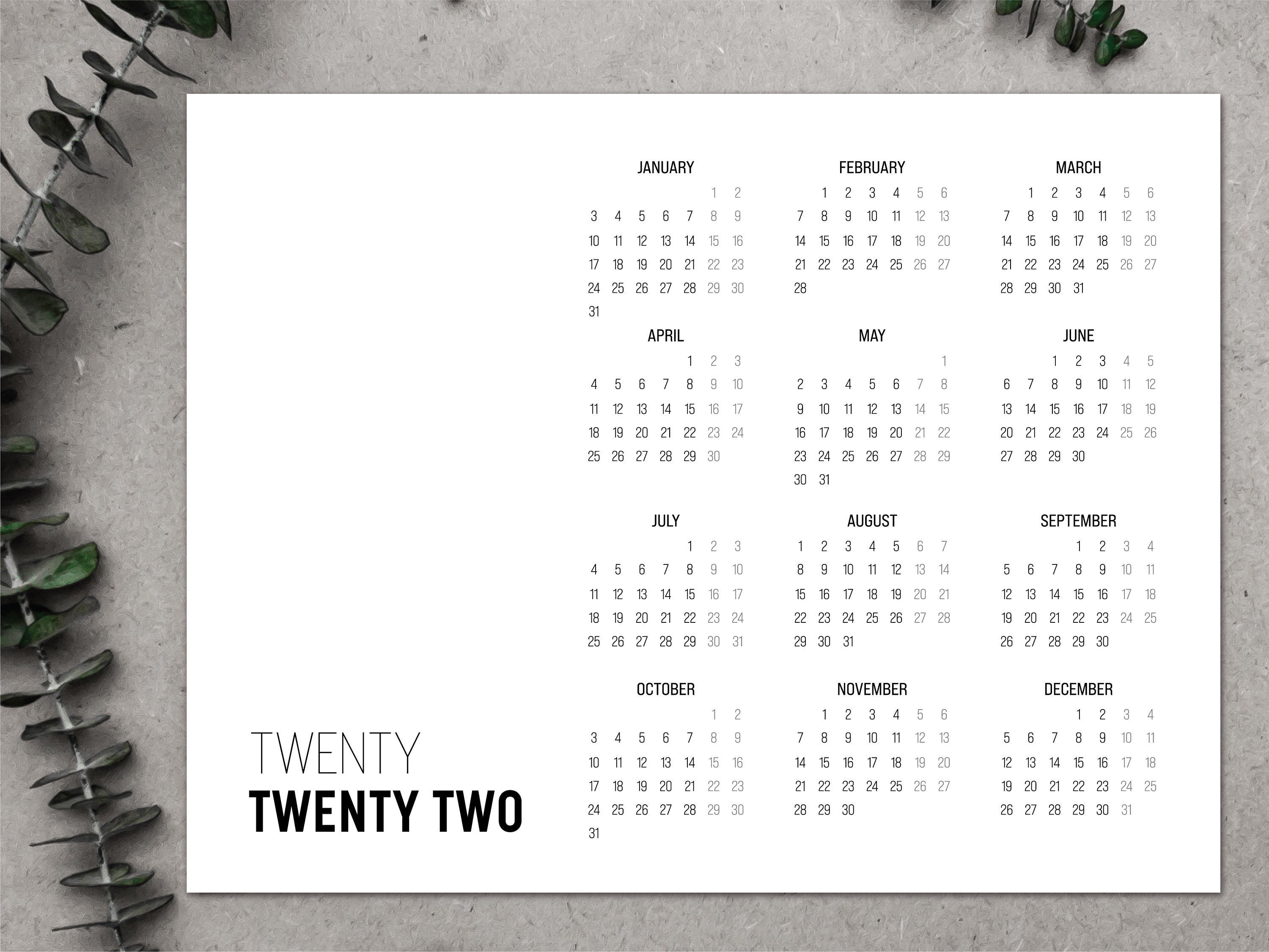 a5-2022-yearly-calendar-printable-year-at-a-glance-yearly-etsy