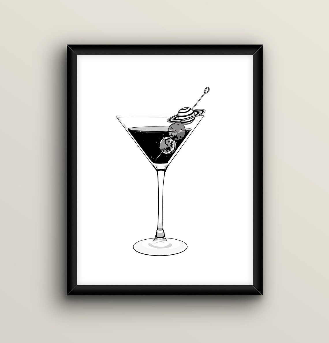 Martini Print Cocktail Print Bar Wall Art Margarita Print Etsy