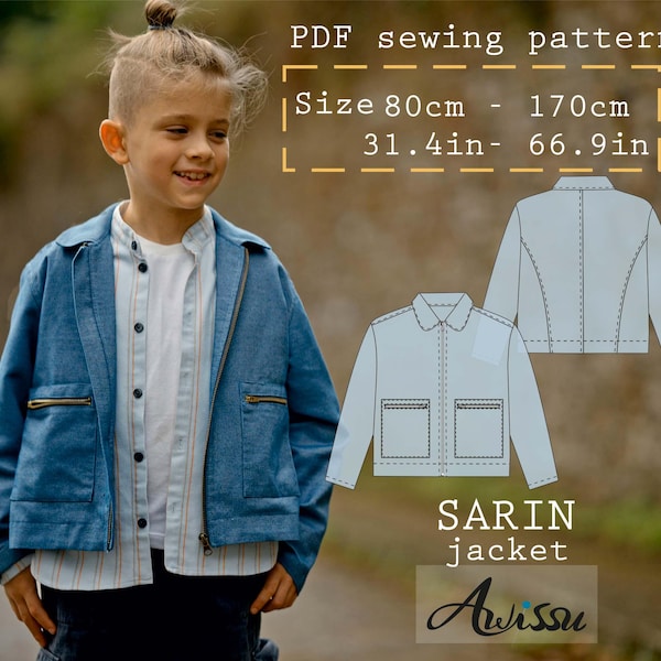 Boy's Jacket Sewing Pattern: Step-by-Step Tutorial (PDF)