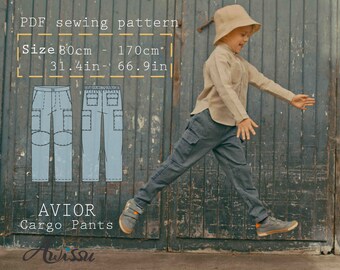 DIY Cargo Pants for Boys | Sew Your Own Functional and Stylish Pants with Our Easy-to-Follow Pattern | From 1 year to 15 years