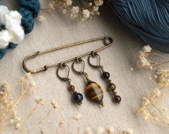 Lot De 10 Perles En Pierre Oeil De Tigre - Boules Facettées 6mm, Fait Main En France, Pour Création De Bijoux