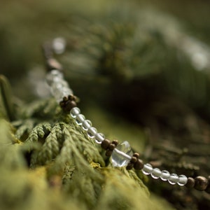 Pulsera de cristal de roca • Vals de las Híades