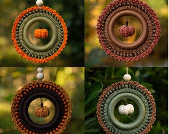 Crocheted Pumpkin Hanger