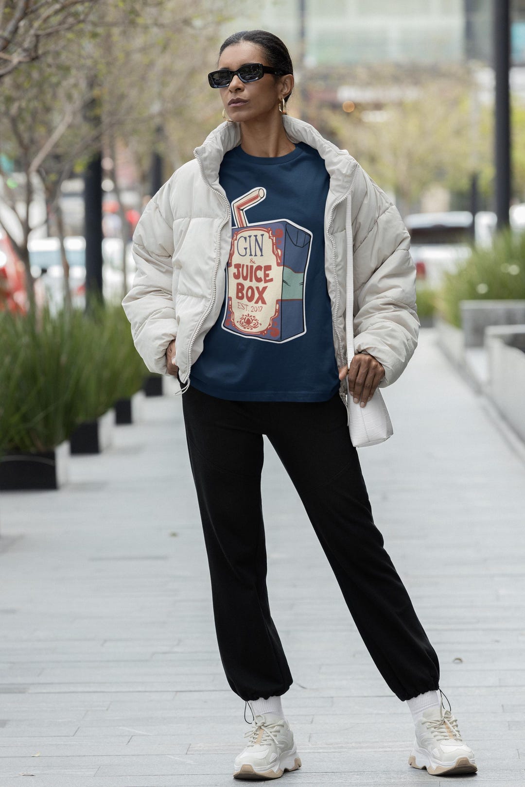 90s Rap Inspired Boxy Tee, Oversized T-shirt for Hip Hop Lovers, Gin ...