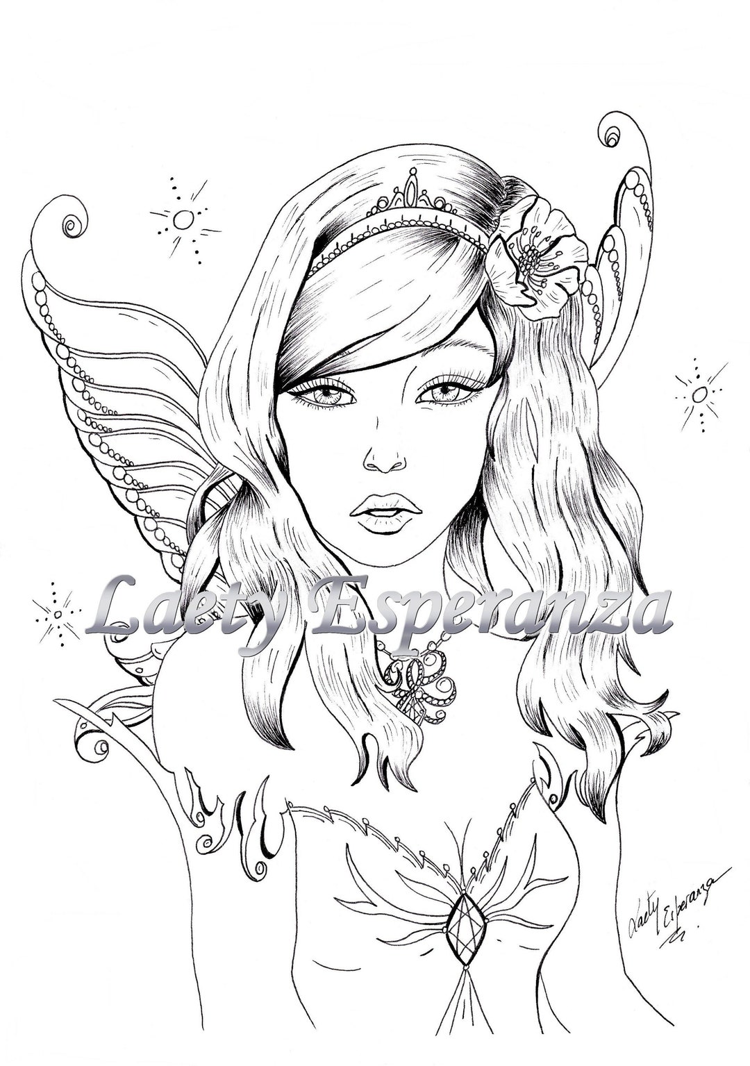coloring-pdf-drawing-to-print-for-adults-and-children-instant-download