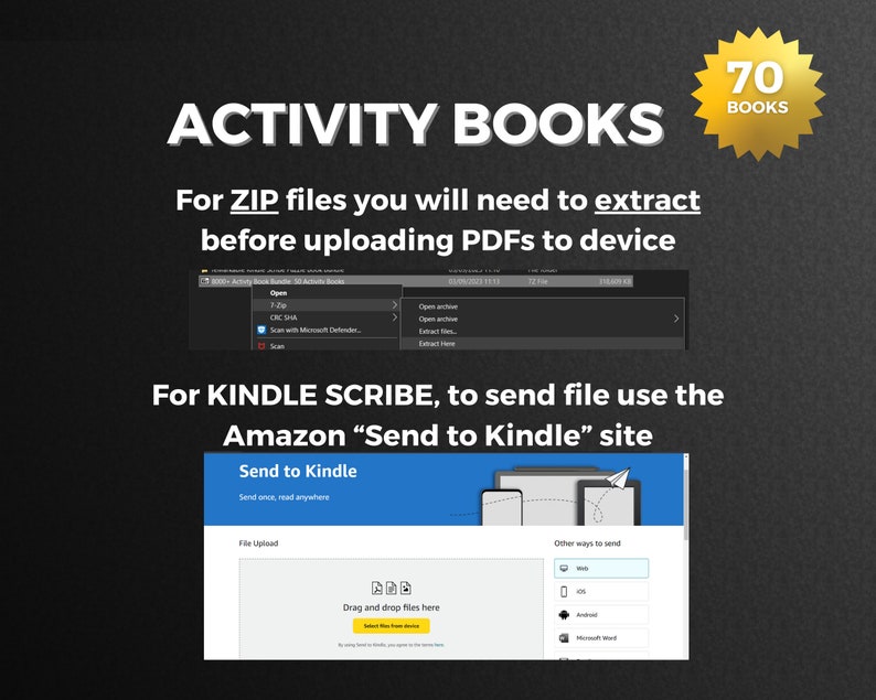 Kindle Scribe 2025 UNDATED Template Bundle and Activity Book Mega