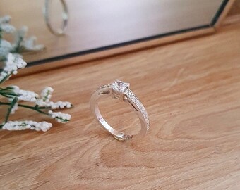 Bague simple argent femme cheap