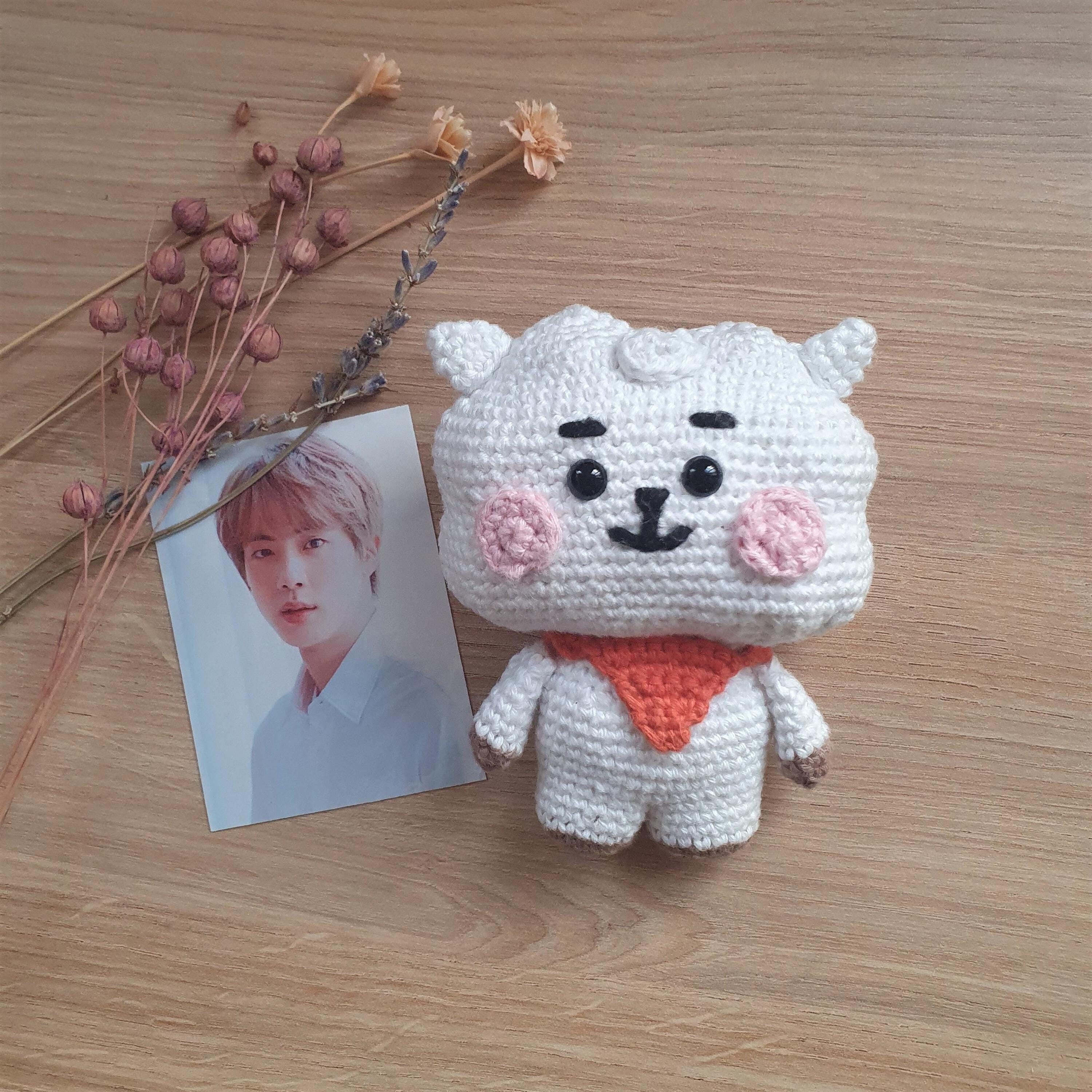 Amigurumi RJ Inspired by Bt21's Jin From BTS, Baby Model, 100