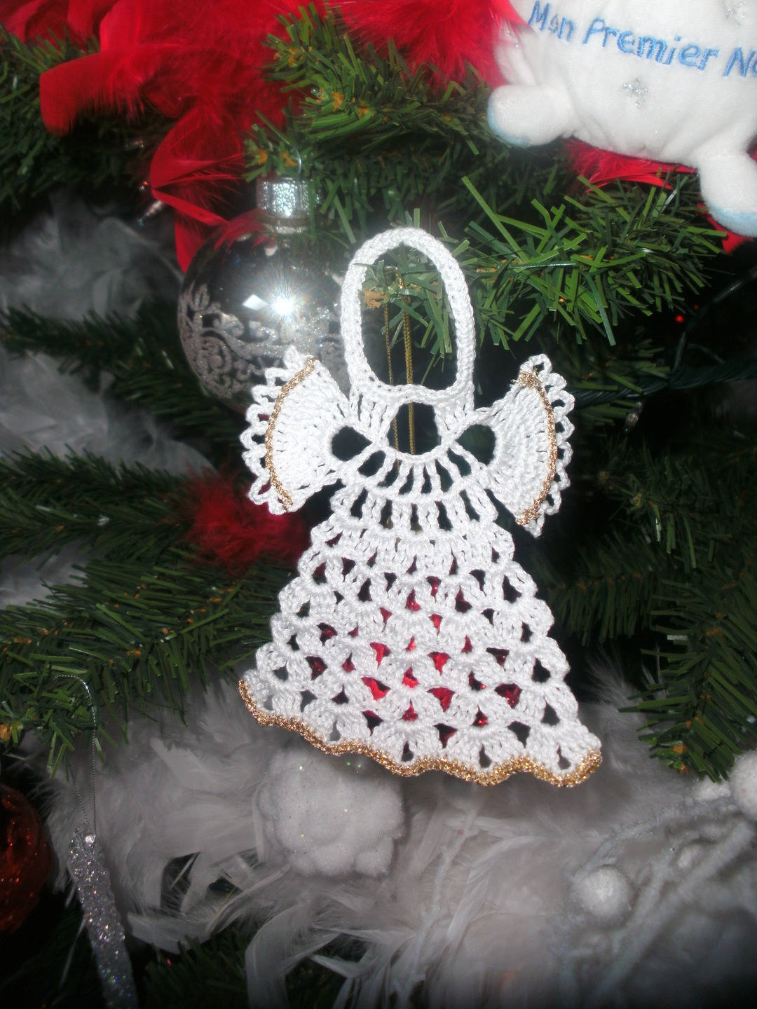 Décoration de Noel Ange Plat Par 10 Pièces