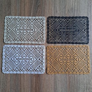 Rectangular lace doily