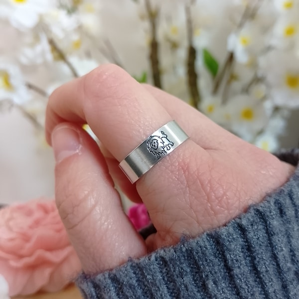 Bague Signe astrologique en Aluminium • Bagues réglables •  Bijoux femme • Idée cadeau femme • tendance • livraison gratuite