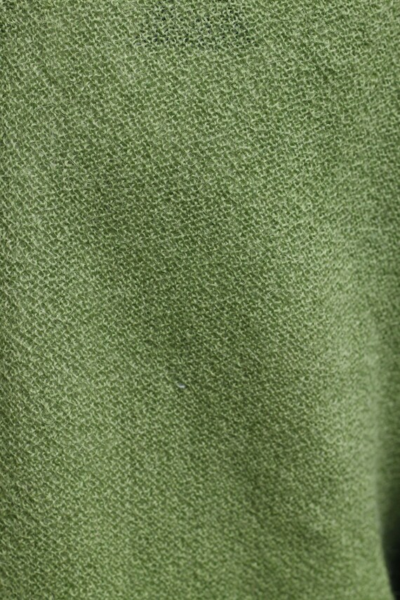 60’s Green Wool Jantzen Jumper / Pea Green / Long… - image 7