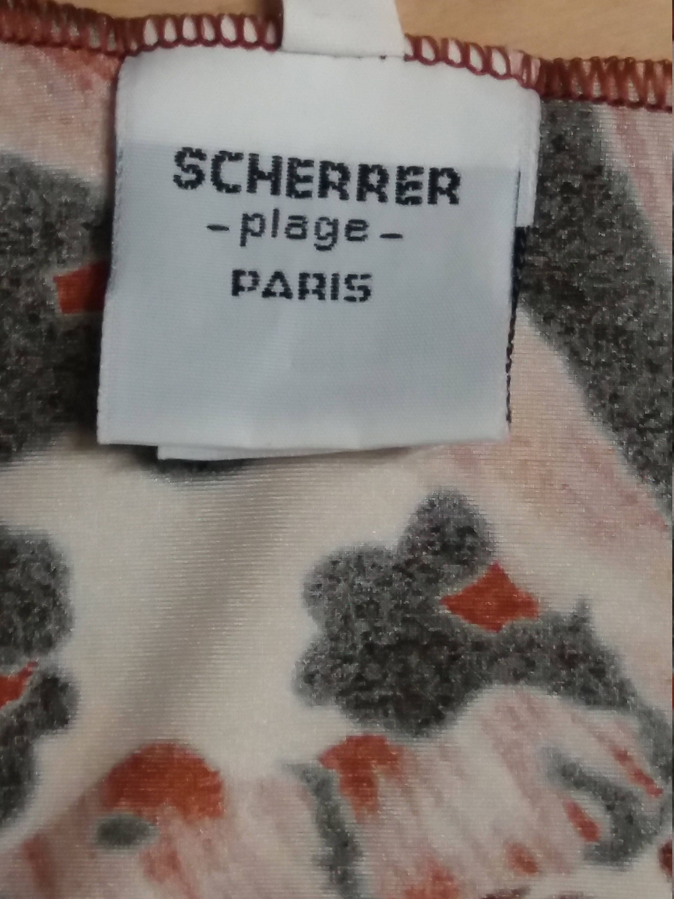 90s Scherrer Plage Paris Swimsuit Abstract/animalier Print / Onepiece ...