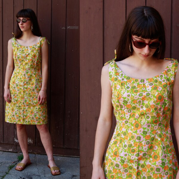 70s Floral Dress Etsy