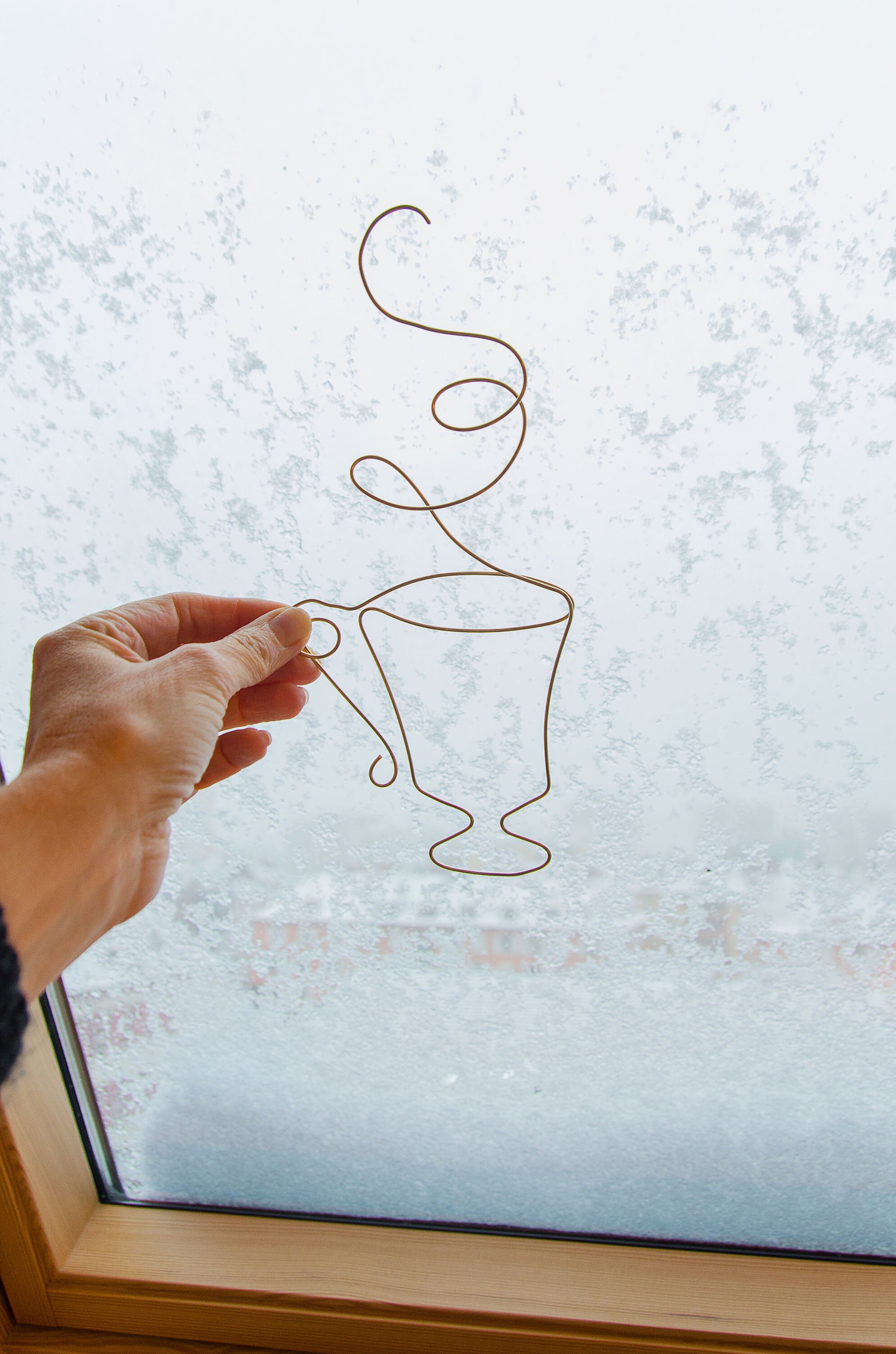 Tasse de Café en Laiton Doré/Décoration Maison/ Déco Murale