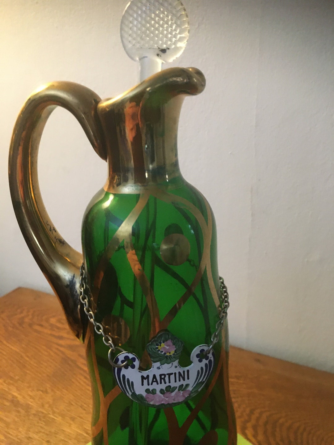 Vintage Glass Martini Pitcher Etsy