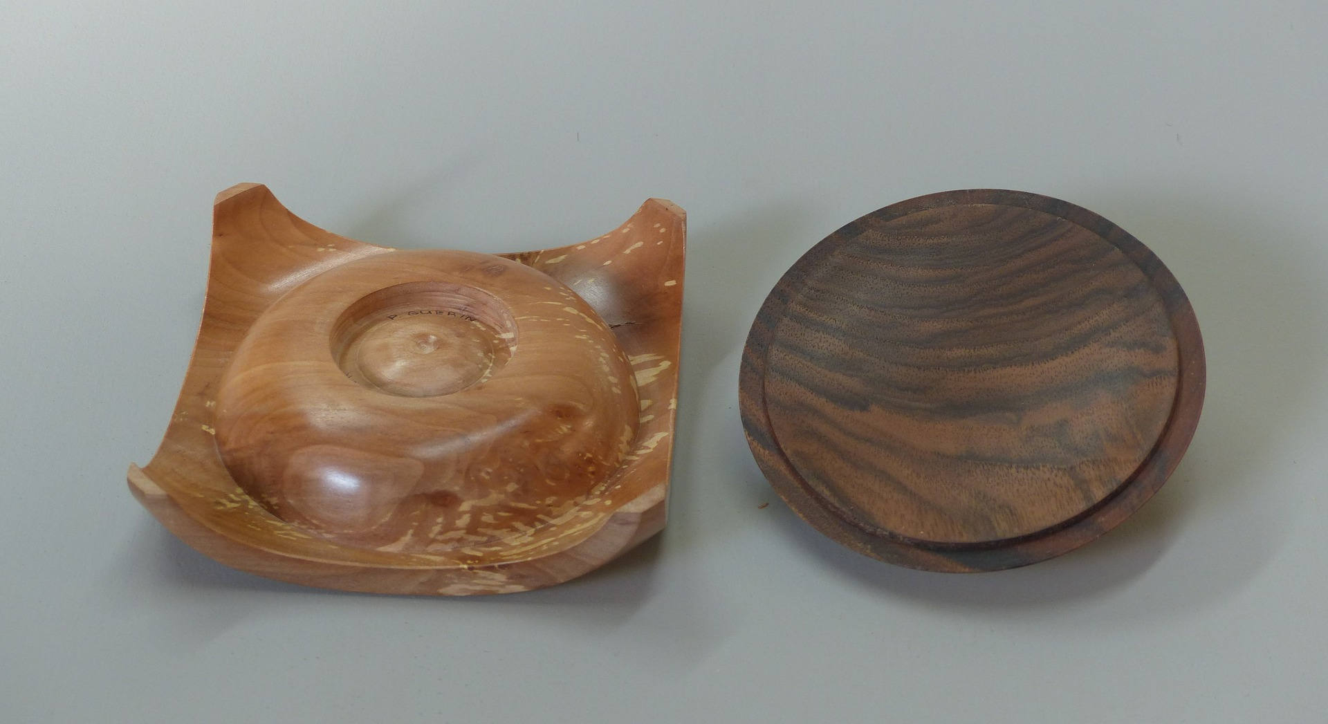 Turned wood jewelry box Etsy