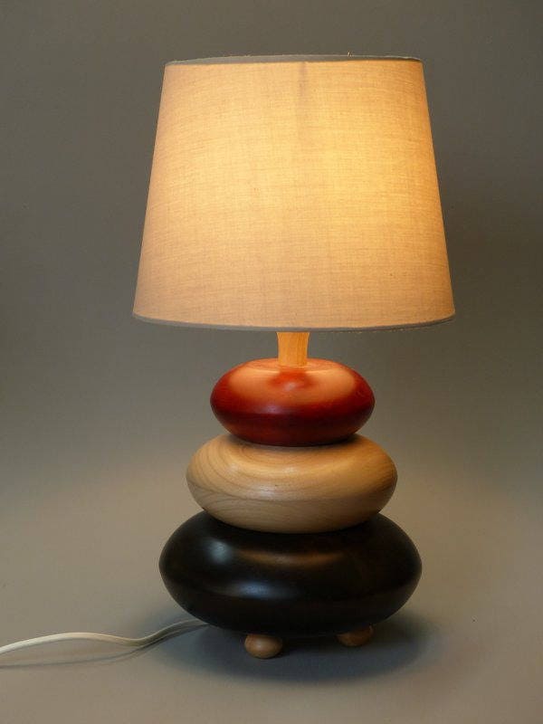 Pied De Lampe En Bois
