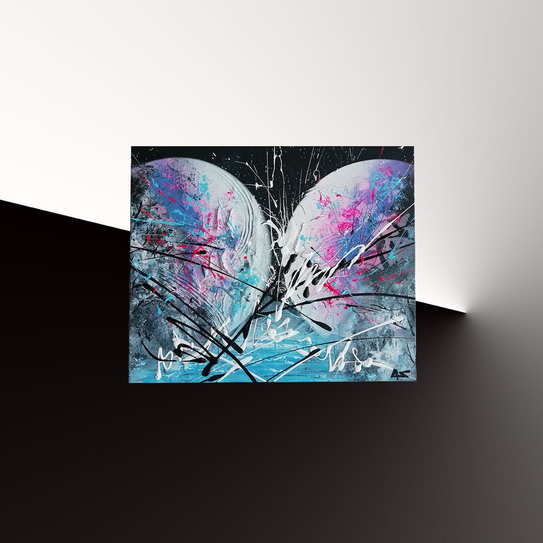 Modern Spray Painting. Acrylic Spray Painting Space Lunar Etsy