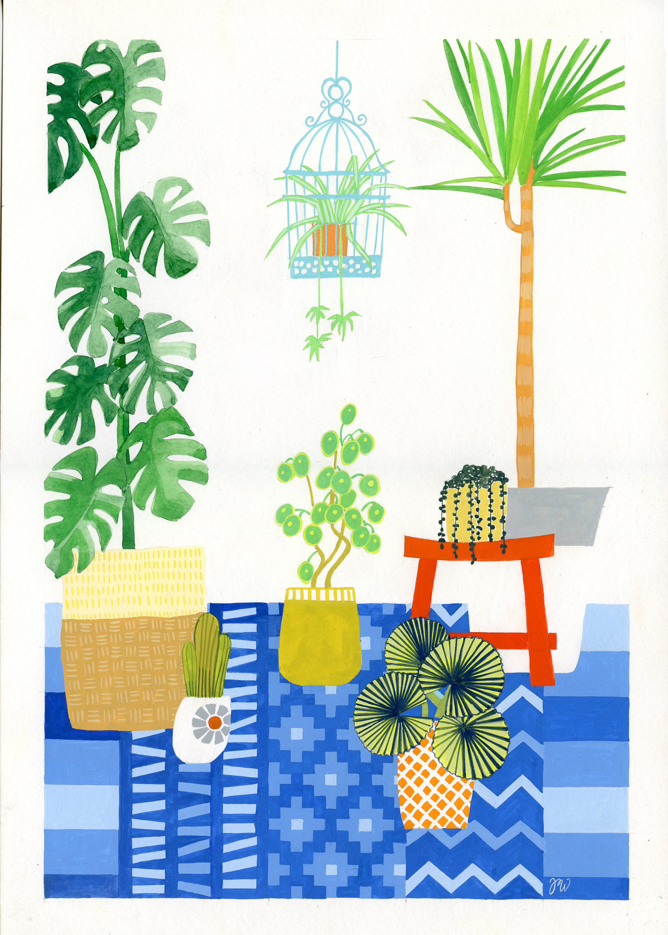 House Plant Art Print House Plant Wall Art House Plant Etsy