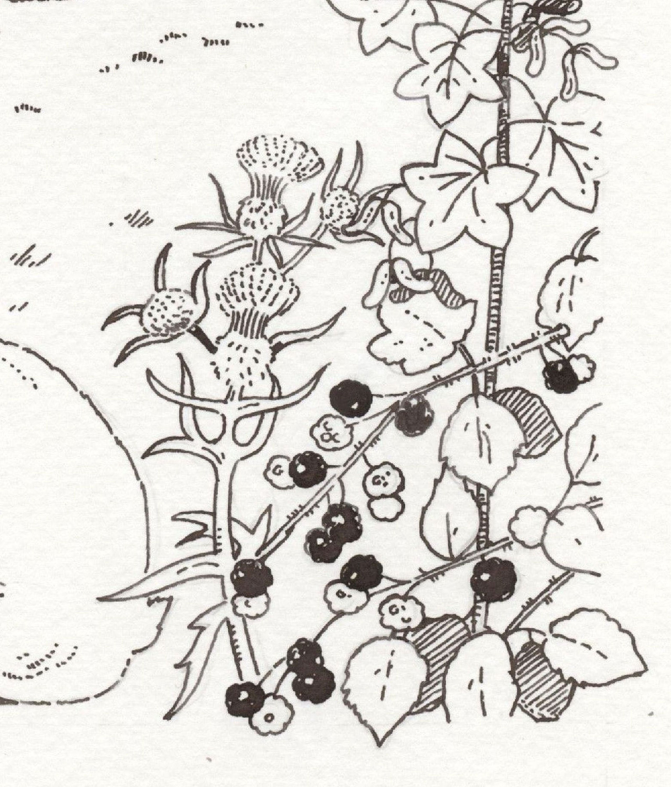 Kilburn White Horse Hand Drawn Art Print Home Decor Art Print Wall Art Illustration Art Print A4