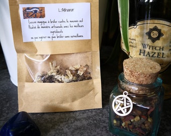 Incense plants burn, evil eye, conjuration, protection, witchcraft, herbs