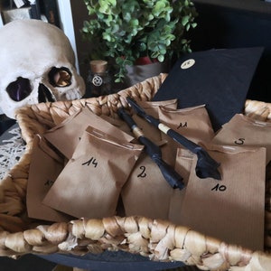Advent calendar kit box witches plants incense stones candles