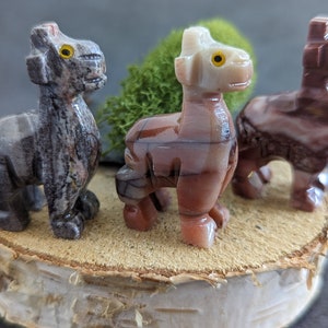 Giraffe stone andes pyrophylllite animal totem crystal decoration altar lucky charm