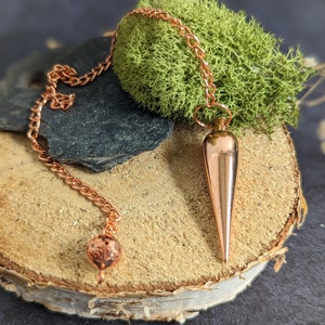 Pendulum medium bronze metal divination dowsing