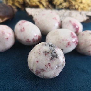 Cinabrite polished tumbled stone lithotherapy mineral crystals alchemy magic
