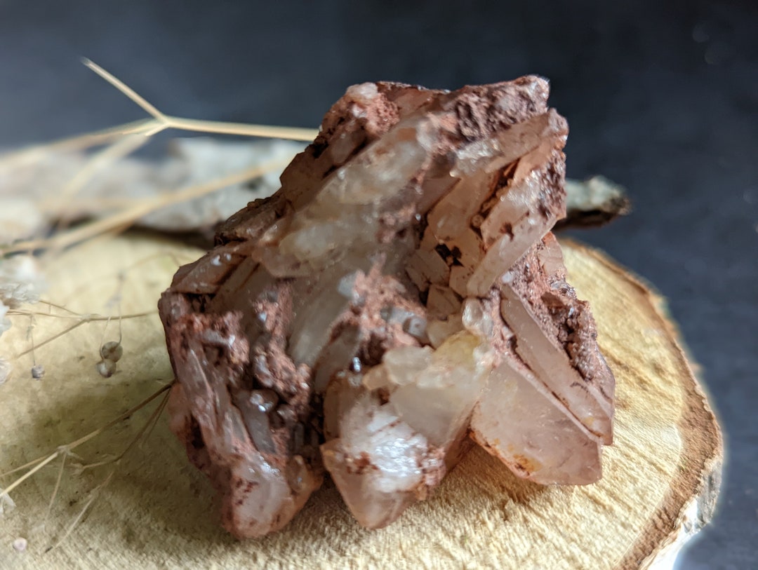Ferrous Red Quartz Siercklesbains Moselle Crystal France Etsy