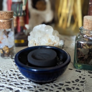 Altar-Räuchergefäß-Set, Räucherstäbchen und 10 Kohlen, Fläschchen, Wicca, Hexerei, Heidentum, Zauberspruch, Ritual, Altar, Hoodoo, magische Versorgung