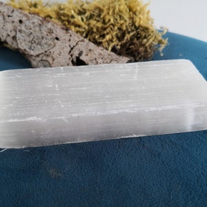 Selenite block stick wand cleaning aura 133 gr