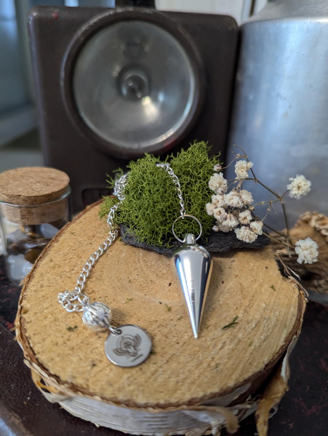 Pendulum Medium Metal Silver Divination Dowsing - Etsy