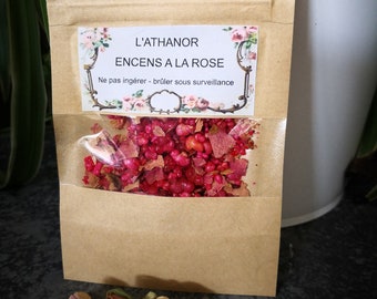 Encens amour rose, magie plante,rituel,résine,santeria,wicca, sorcellerie