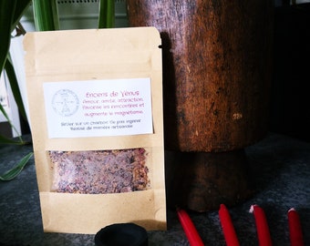 Natural grain incense for love -Venus- witch ritual