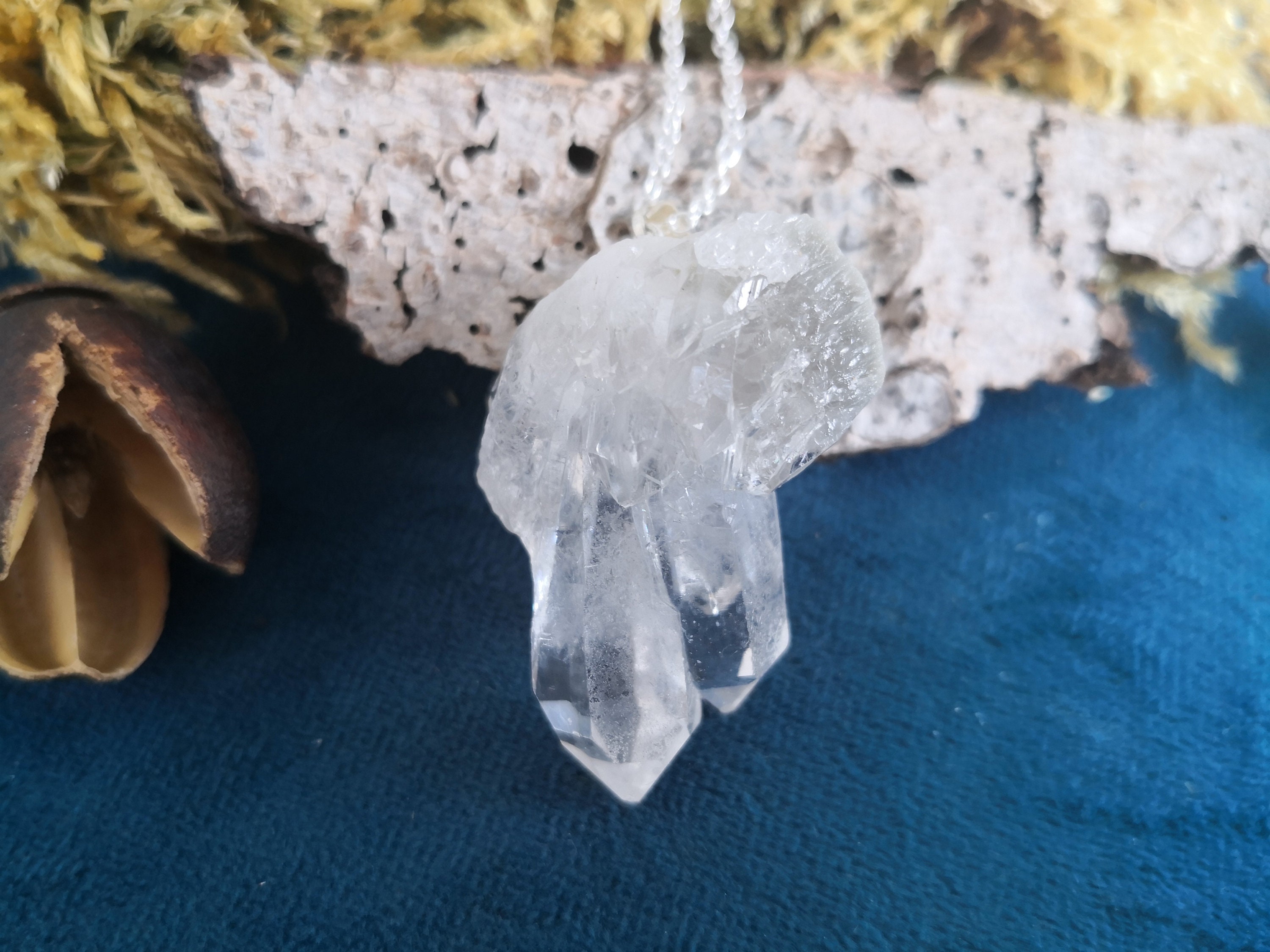 Pointe de Quartz Cristal Tour Obélisque Guérison 19 Gr