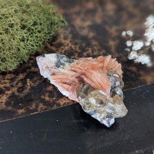 Cristales minerales de cerusita y barita en bruto natural Marruecos 36 g