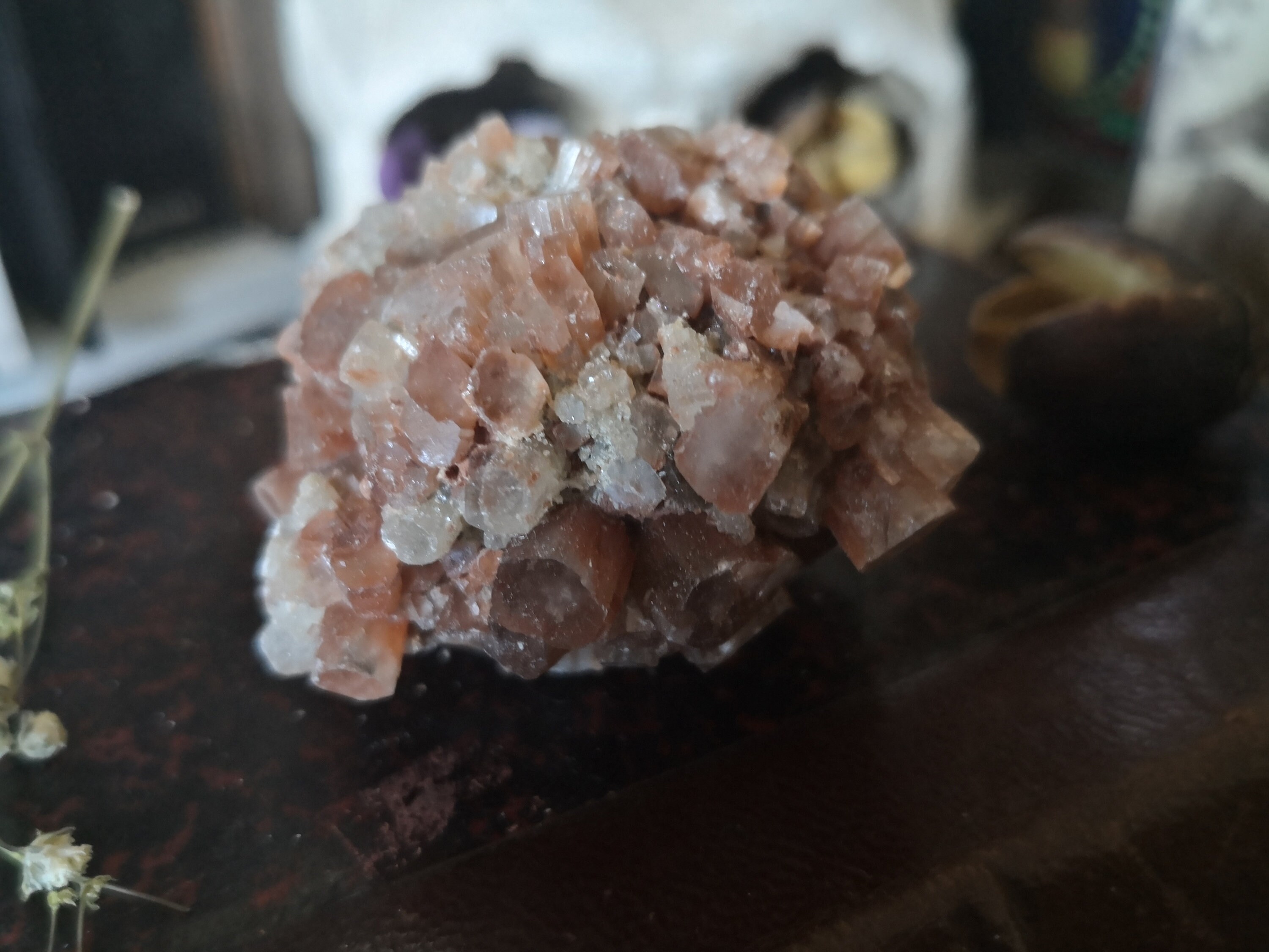 Aragonite Sputnik Cristal Mexique Soin Lithothérapie Pierre de Gemme Collection